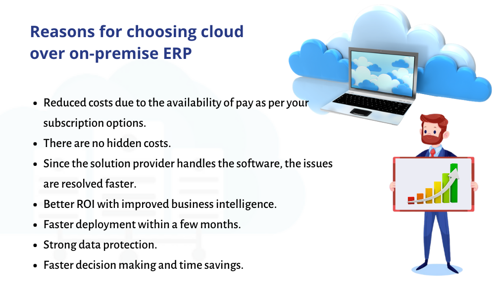 Reasons for choosing cloud over on-premise ERP
