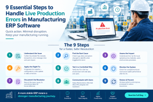 9 Steps to Handle Live Production Errors in Manufacturing ERP